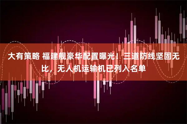 大有策略 福建舰豪华配置曝光！三道防线坚固无比，无人机运输机已列入名单